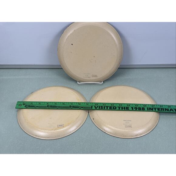 Vintage Rooster Farmhouse Rustic Plates 1940s Hand Painted Isco Japan Rare Art - Picture 5 of 5